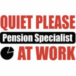 Quiet Please Pension Specialist At Work photo sculptures