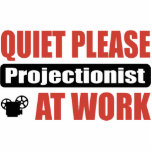 Quiet Please Projectionist At Work photo sculptures