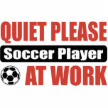 Quiet Please Soccer Player At Work photo sculptures