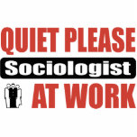 Quiet Please Sociologist At Work photo sculptures