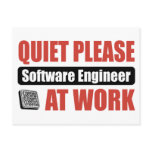 Quiet Please Software Engineer At Work Post Cards