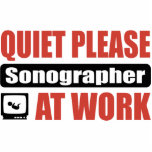 Quiet Please Sonographer At Work photo sculptures