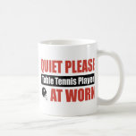 Quiet Please Table Tennis Player At Work Mugs