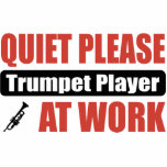Quiet Please Trumpet Player At Work photo sculptures