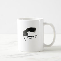 Quiff + Specs = Indefatigable Genius Coffee Mugs