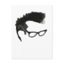 Quiff + Specs = Indefatigable Genius Postcard