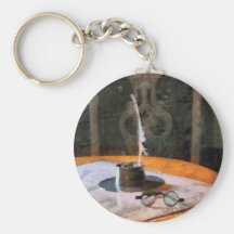 Quill and Spectacles Key Chains