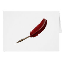 Quill Greeting Card