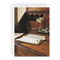 Quill, Papers and Pipe Personalized Invite