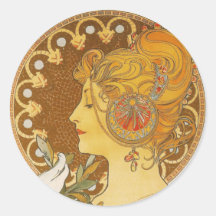Quill Round Sticker