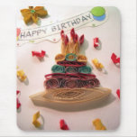 Quilling Birthday Cake mousepads