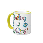 Quilling Is Thrilling mugs