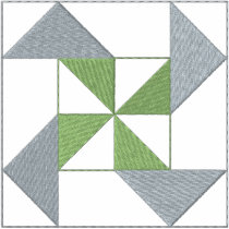 Quilt Square #14 Embroidered Shirt