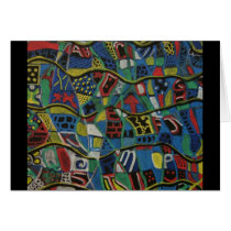 Quilted Abstraction Gift Products Greeting Cards