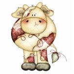 Quilted Country Cow photo sculptures