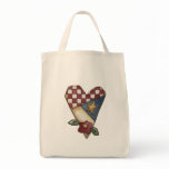 quilted heart tote bags