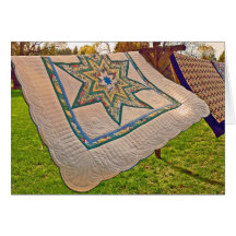Quilts on a Line Note Card
