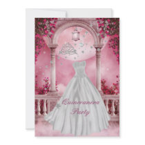 Quinceanera 15th Birthday Party Personalized Announcement