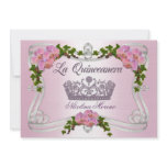 Quinceanera invitation 15th Birthday elegant tiara