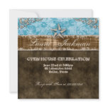 Quinceanera Vintage Photo Card Star Blue invitations
