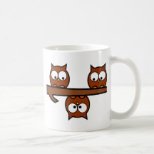 Quirky Owls Coffee Mugs