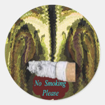QUIT NOW -  Smoking is injurious to health Round Stickers