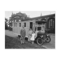 Quite Probably the First Ever MOBILE HOME Postcard