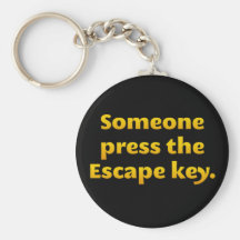 Quitting Time 1 (sq) Keychains