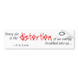 Quote from C.S. Lewis bumper stickers