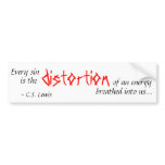 Quote from C.S. Lewis bumper stickers