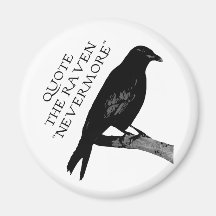 Quote The Raven Fridge Magnet