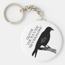 Quote The Raven Key Chains