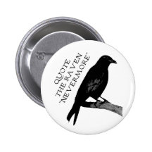 Quote The Raven Pinback Button