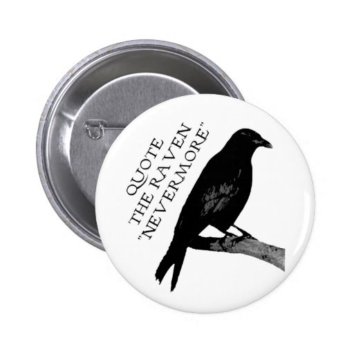 Quote The Raven Pinback Button