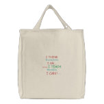Quote Tote by SRF embroidered bags