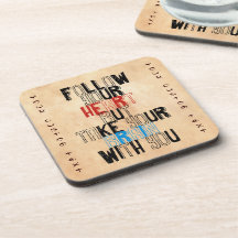 Quotes Template Drink Coasters