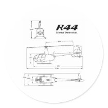 R-44 Robinson Stickers