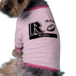 R Is For Rugby pet clothing