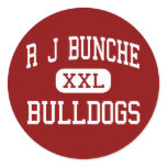R J Bunche - Bulldogs - Middle - Metairie stickers