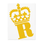 R - Letter - Name Postcard