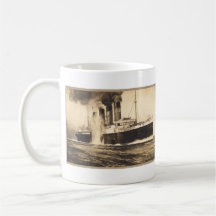 R.M.S. Lusitania Hit by Torpedos off Kinsale Head Mugs