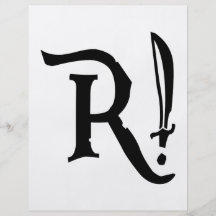 R! Pirate T-shirts Personalized Flyer