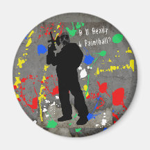 R U Ready 4 Paintball? Fridge Magnets