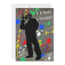 R U Ready 4 Paintball? Custom Invites
