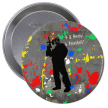 R U Ready 4 Paintball? Pinback Buttons