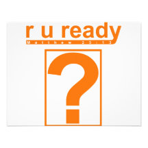 R U Ready? Personalised Invitation