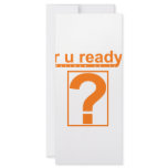 R U Ready? rack cards