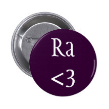 Ra <3 badge pinback button
