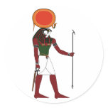 Ra the Ancient Egyptian God of the Sun and Kings Round Stickers