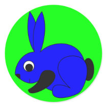 Rabbini - The Baby Rabbit Round Stickers